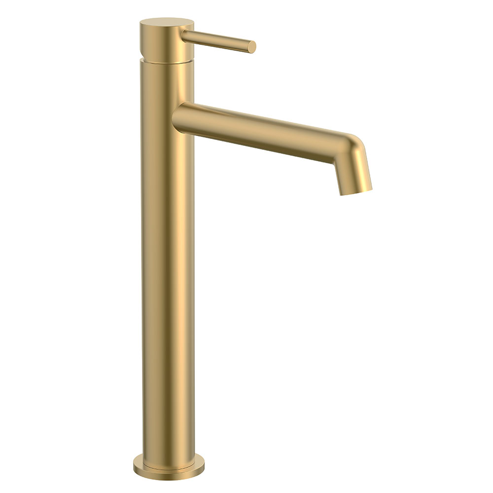 Grifo de Lavabo Alto monomando OSLO ORO cepillado - Imagen 2