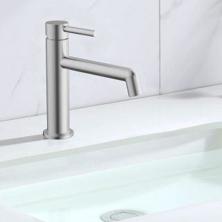 Grifo de Lavabo monomando OSLO NIQUEL cepillado