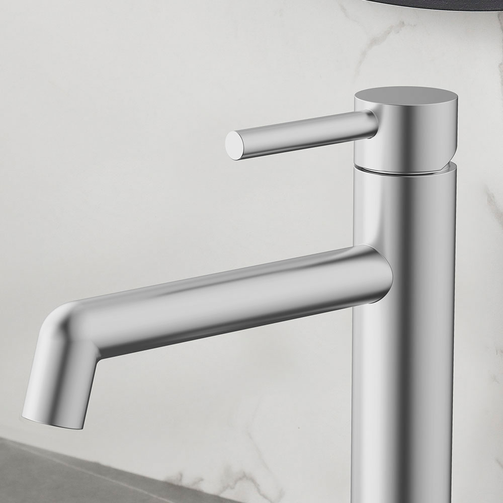 Grifo de Lavabo Alto monomando OSLO NIQUEL cepillado - Imagen 4