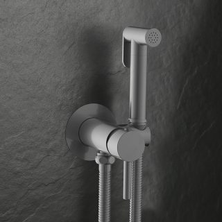 Grifo WC HIGIENE ÍNTIMA 2 aguas NEGRO MATE