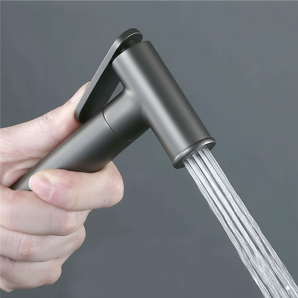 Grifo WC HIGIENE ÍNTIMA 2 aguas NEGRO MATE - Imagen 3