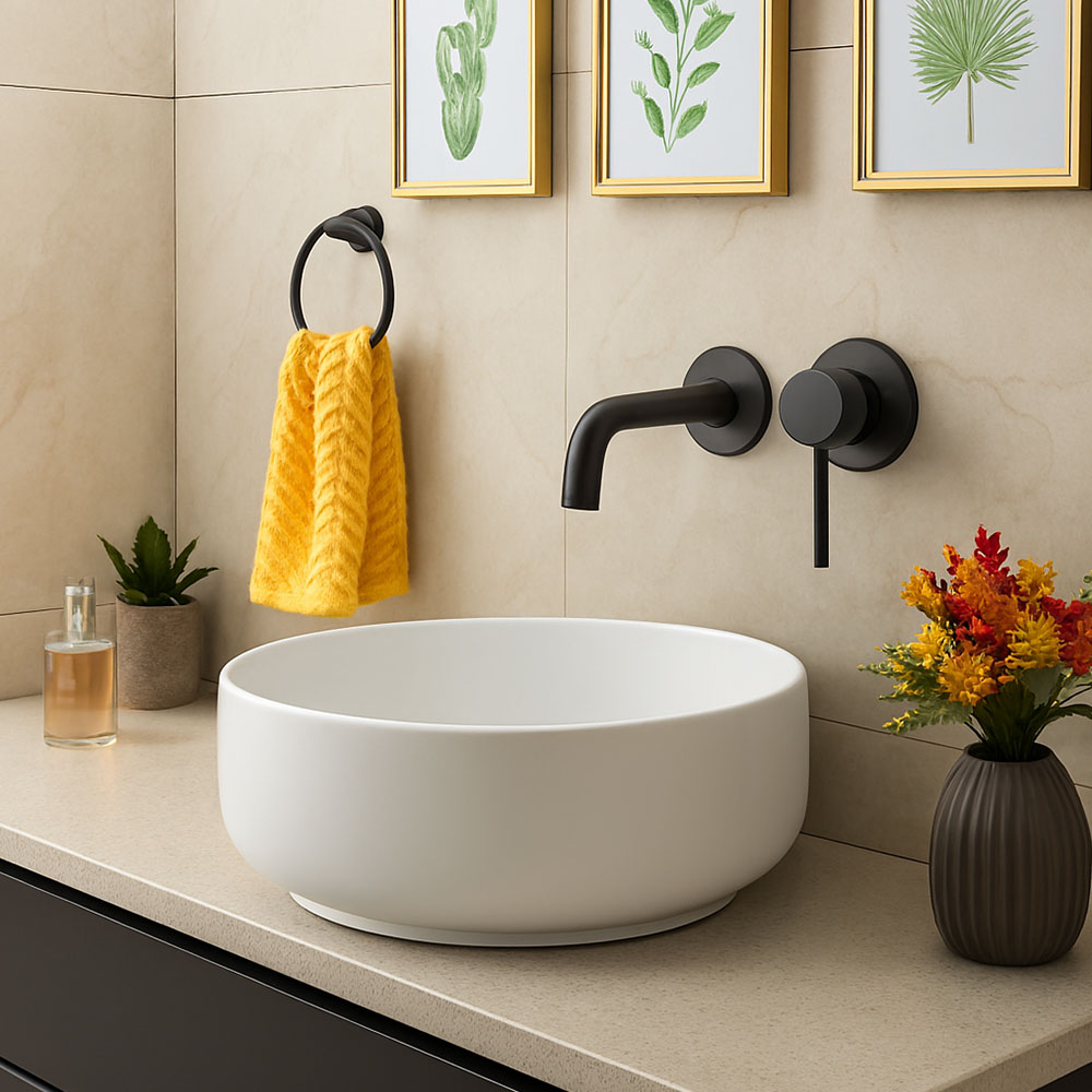 Grifo Empotrado de Lavabo monomando GUN METAL - Imagen 7