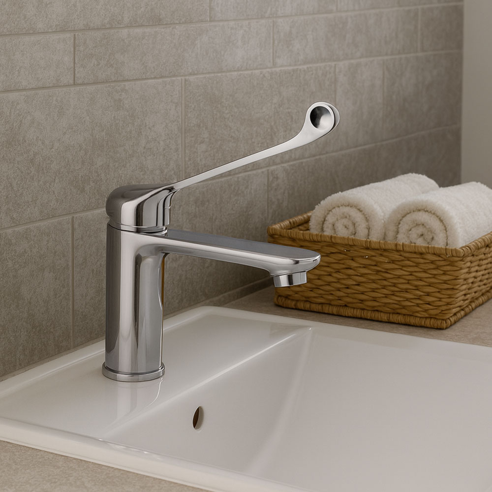 Grifo Medical maneta larga monomando NADAL CROMO brillo - Imagen 5