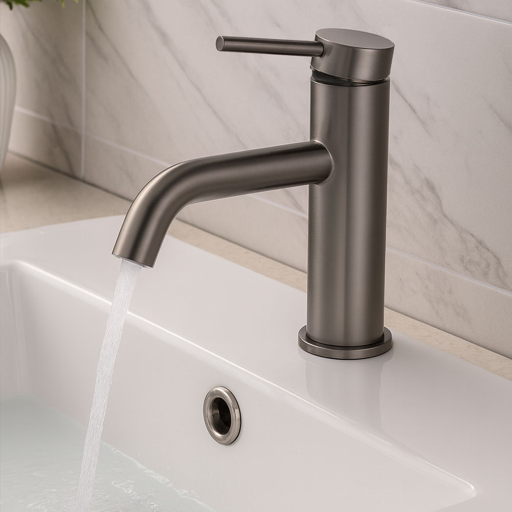 Grifo de Lavabo monomando REYES GUN grafito / antracita mate