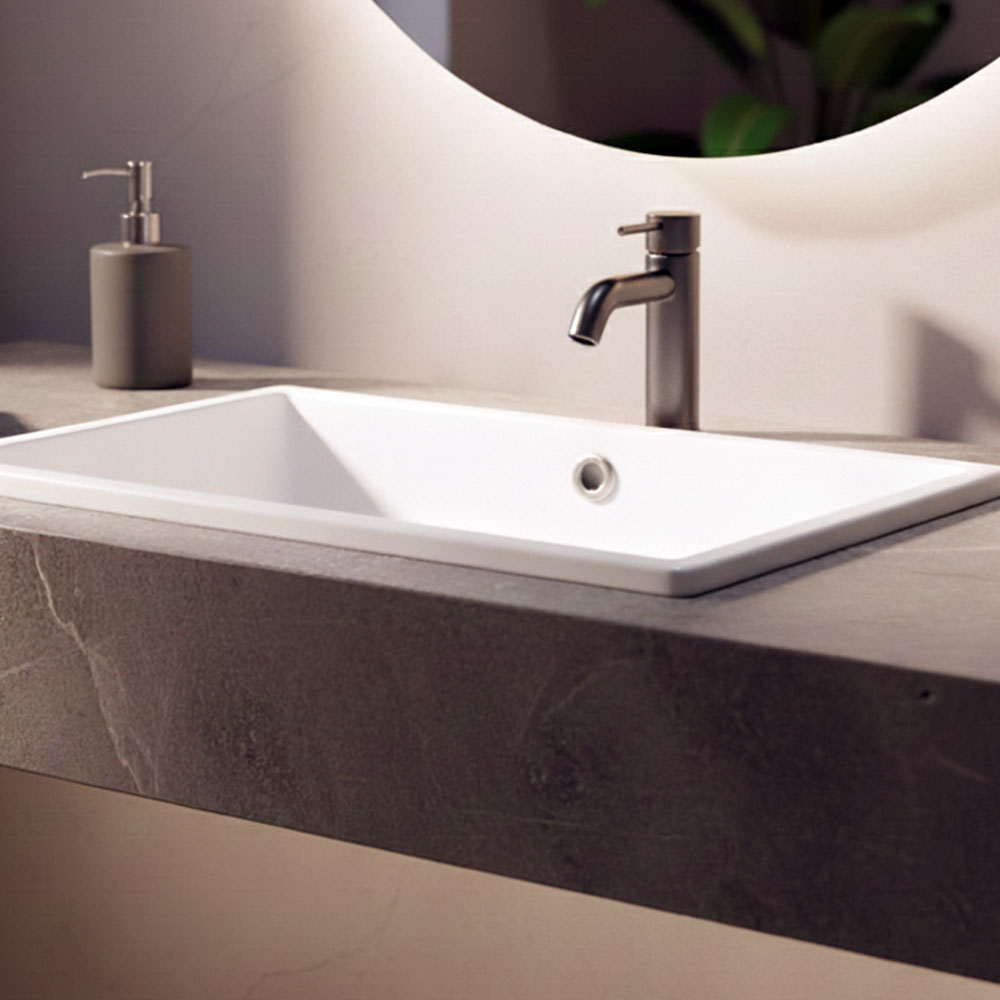 Grifo de Lavabo monomando REYES GUN grafito / antracita mate - Imagen 2