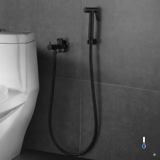 Grifo WC HIGIENE ÍNTIMA 1 agua NEGRO MATE