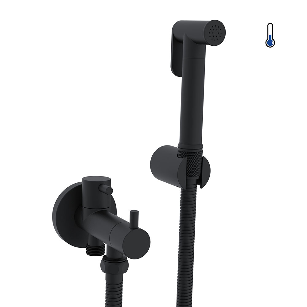 Grifo WC HIGIENE ÍNTIMA 1 agua NEGRO MATE - Imagen 2