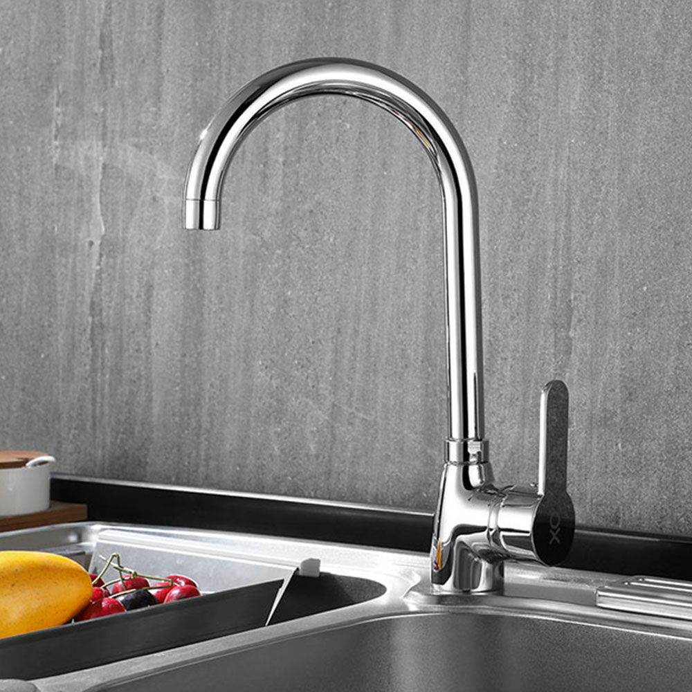 Grifo Cocina monomando CARRERA CROMO brillo