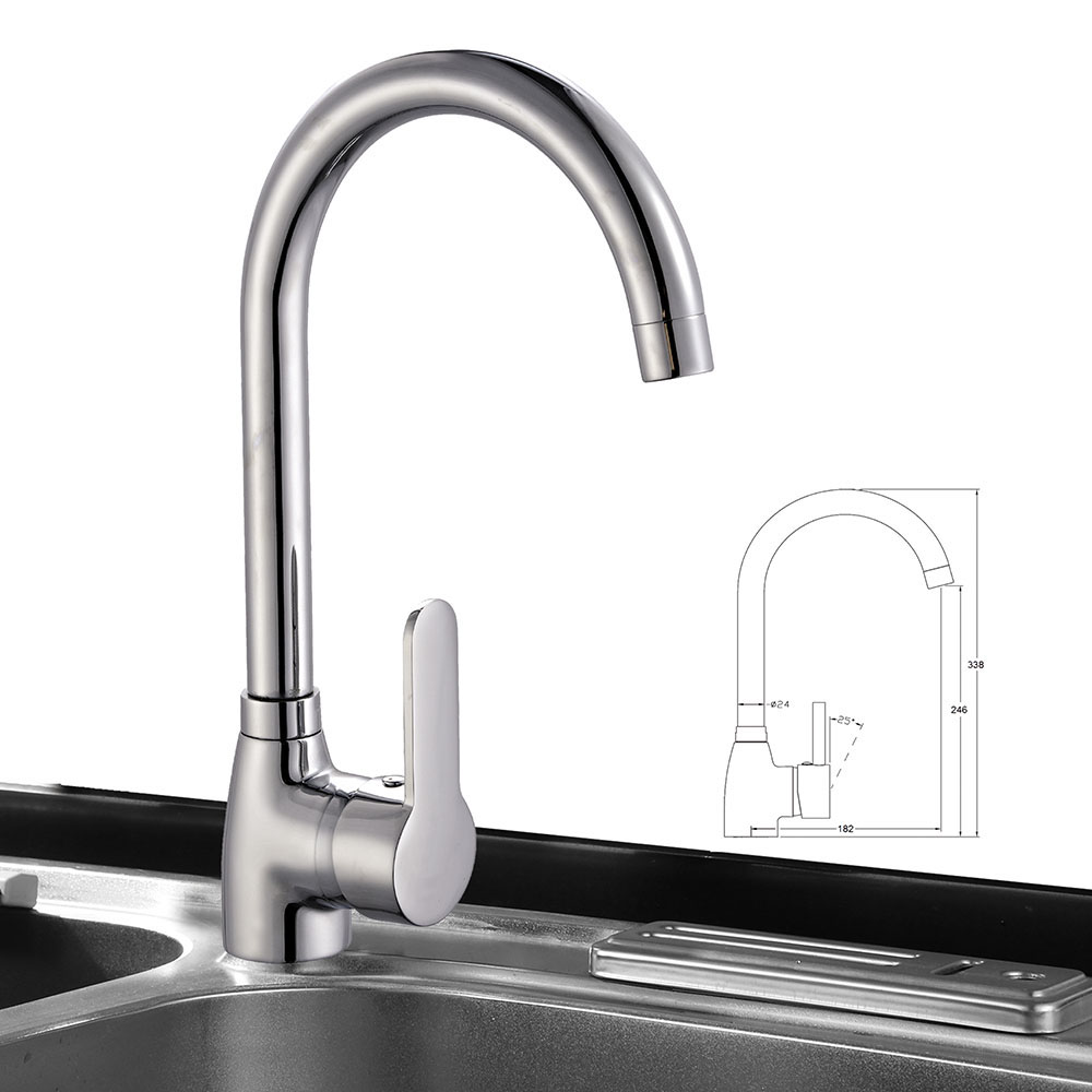 Grifo Cocina monomando CARRERA CROMO brillo - Imagen 6