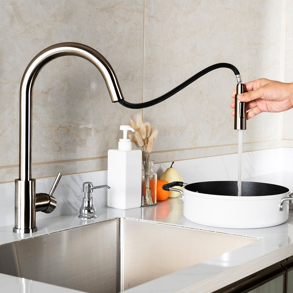 Grifo Cocina extraible monomando MIRO CROMO brillo - Imagen 6