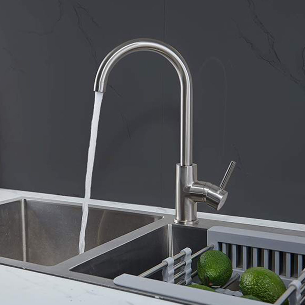 Grifo Cocina monomando VELAZQUEZ ACERO CEPILLADO - Imagen 4