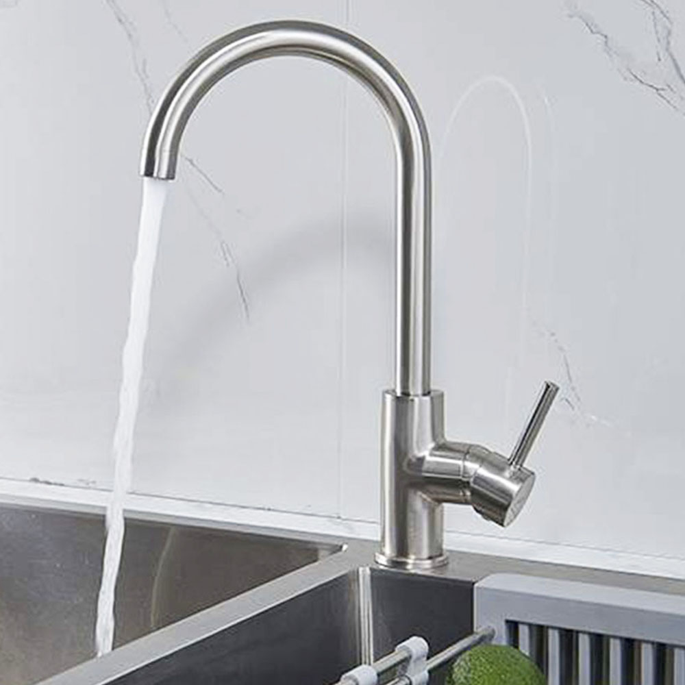 Grifo Cocina monomando VELAZQUEZ ACERO CEPILLADO - Imagen 6