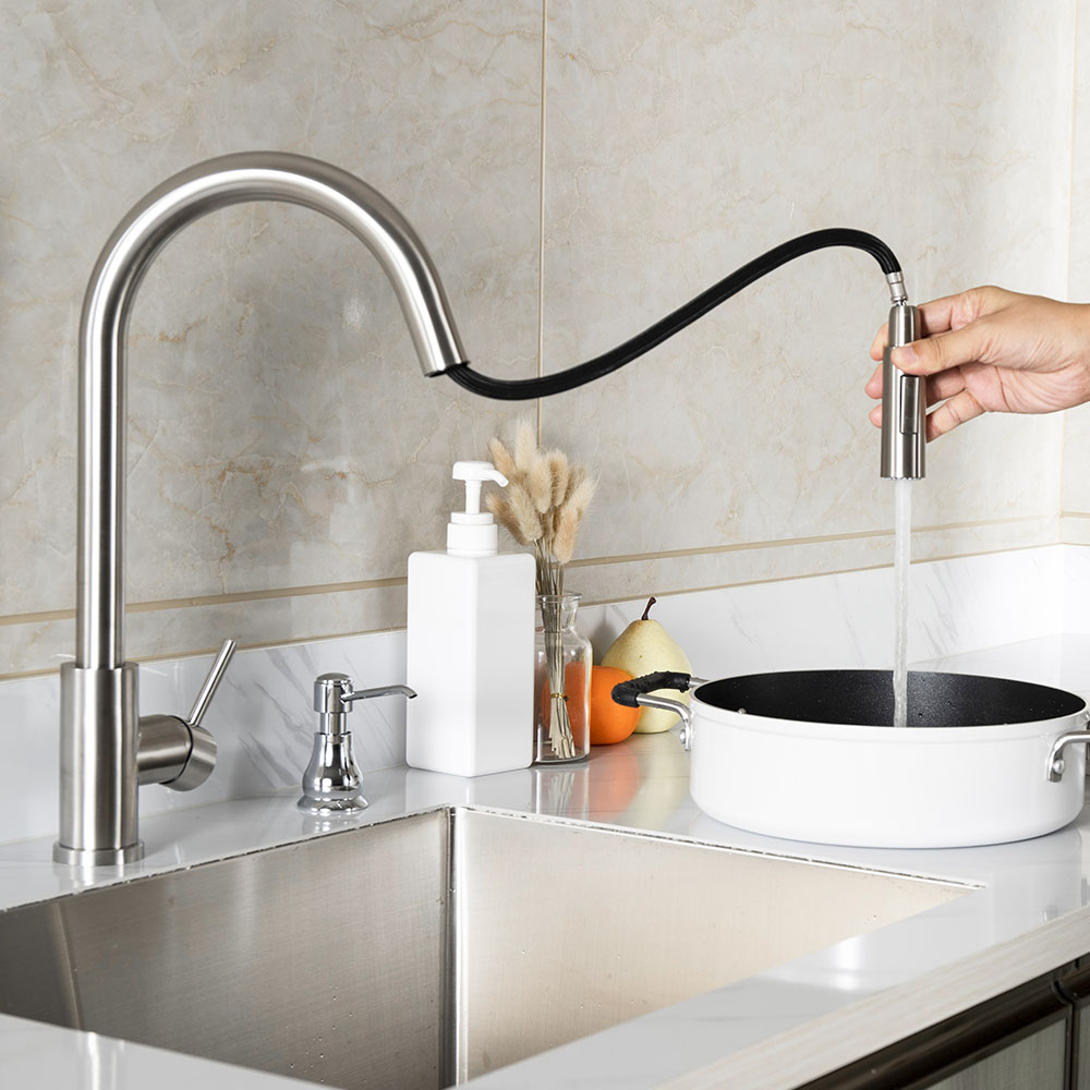 Grifo Cocina extraible monomando MONEO CROMO brillo - Imagen 3