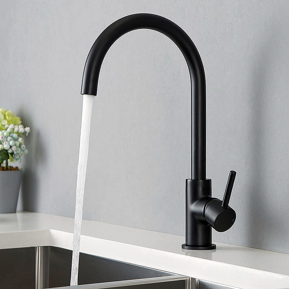 Grifo Cocina monomando AZABACHE NEGRO mate