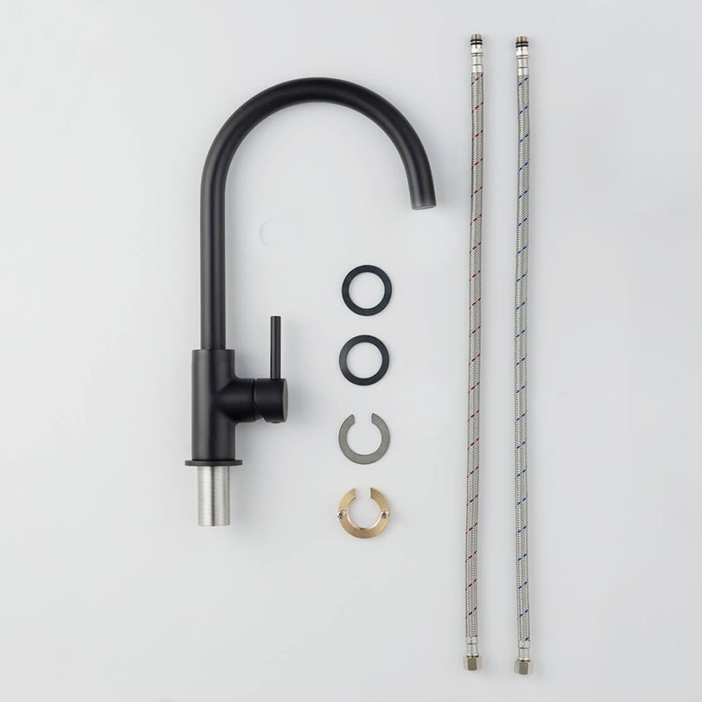 Grifo Cocina monomando AZABACHE NEGRO mate - Imagen 6