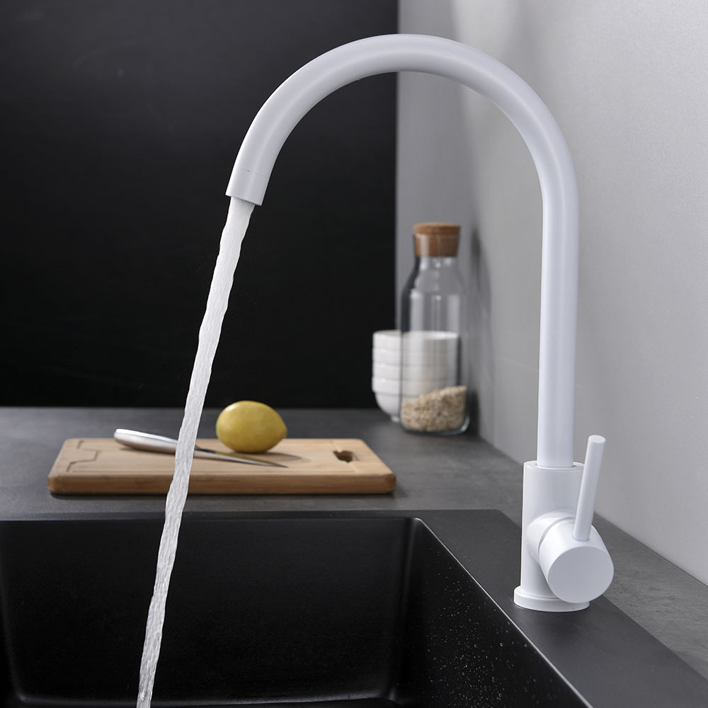 Grifo Cocina monomando NIEVE BLANCO mate - Imagen 4