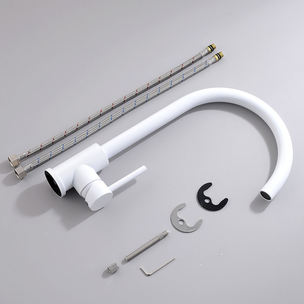 Grifo Cocina monomando NIEVE BLANCO mate - Imagen 7