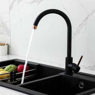 Grifo Cocina monomando ZENIT NEGRO mate