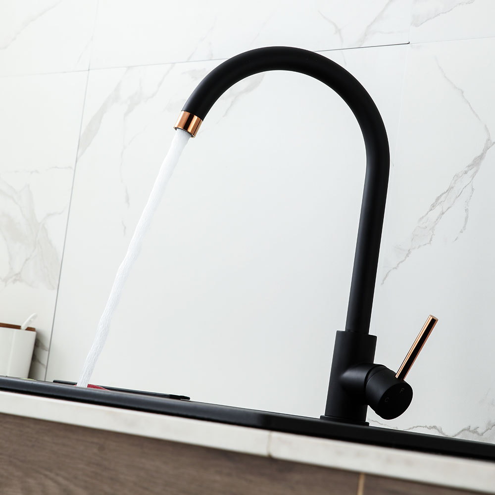 Grifo Cocina monomando ZENIT NEGRO mate - Imagen 3