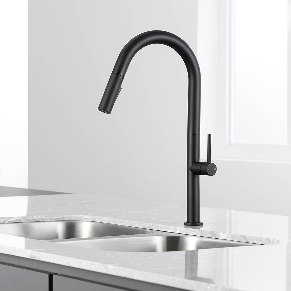 Grifo Cocina extraible monomando SOTO NEGRO mate - Imagen 4