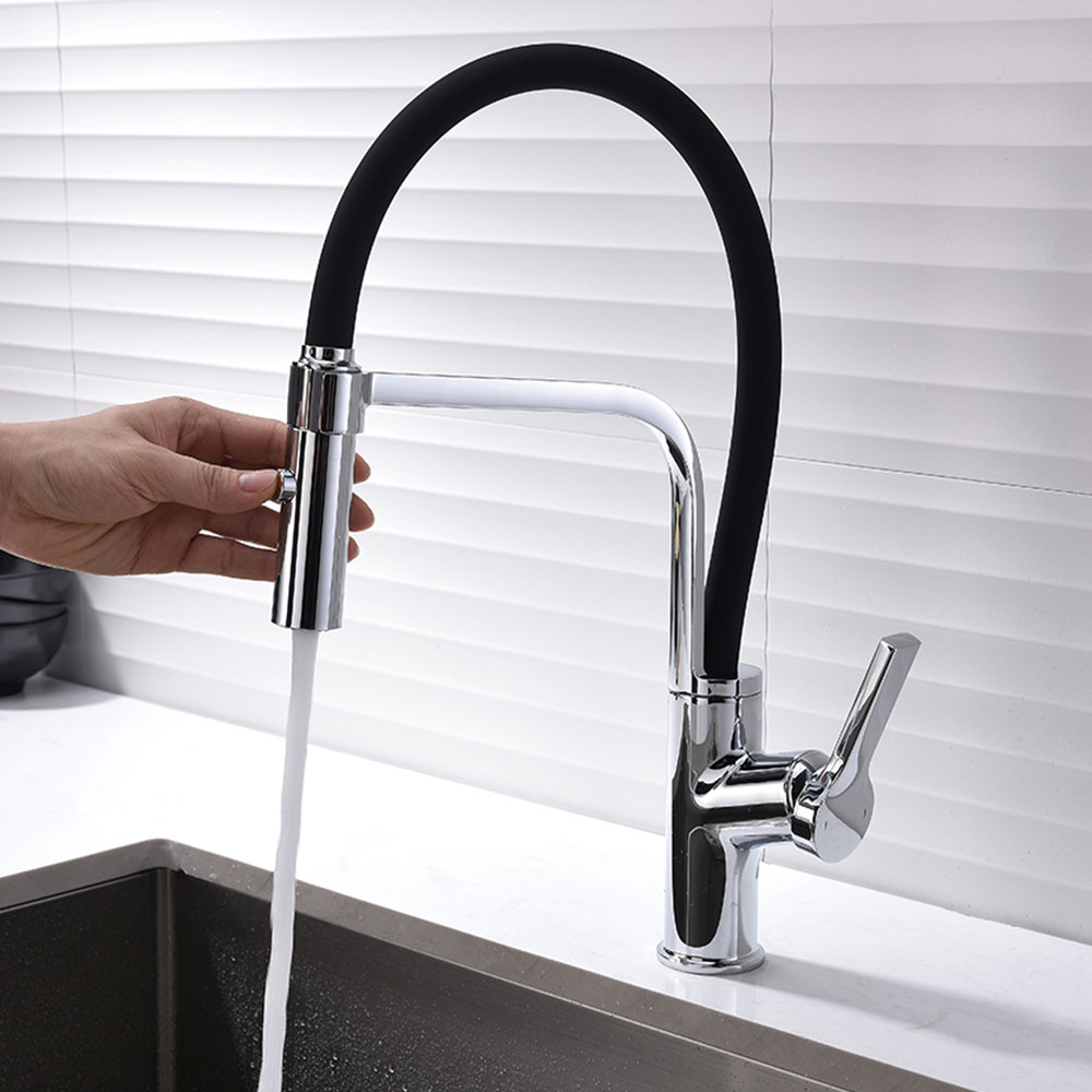 Grifo Cocina extraible monomando ARIZA CROMO brillo - Imagen 9