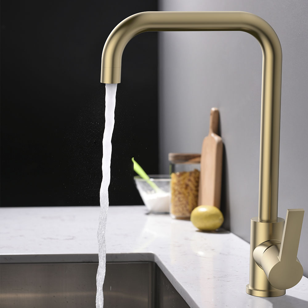 Grifo Cocina monomando GOLDEN ORO cepillado - Imagen 4