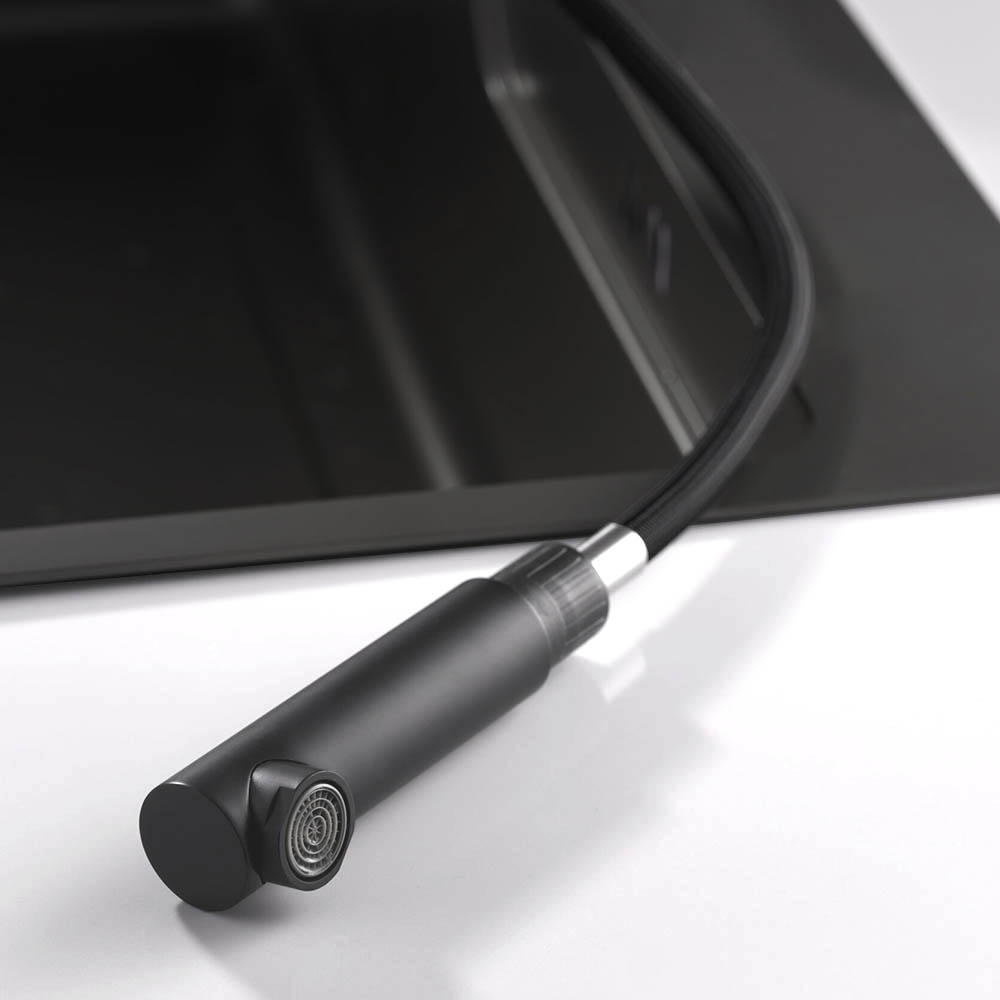 Grifo Cocina extraible monomando CAMPOS grafito / antracita mate - Imagen 6