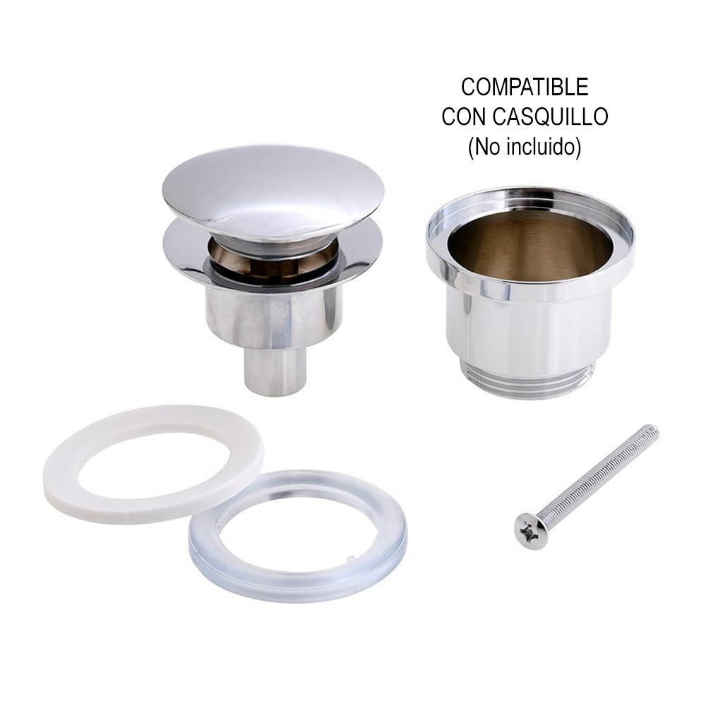 Válvula clic clac LAVABO BIDET CROMO brillo - Imagen 4