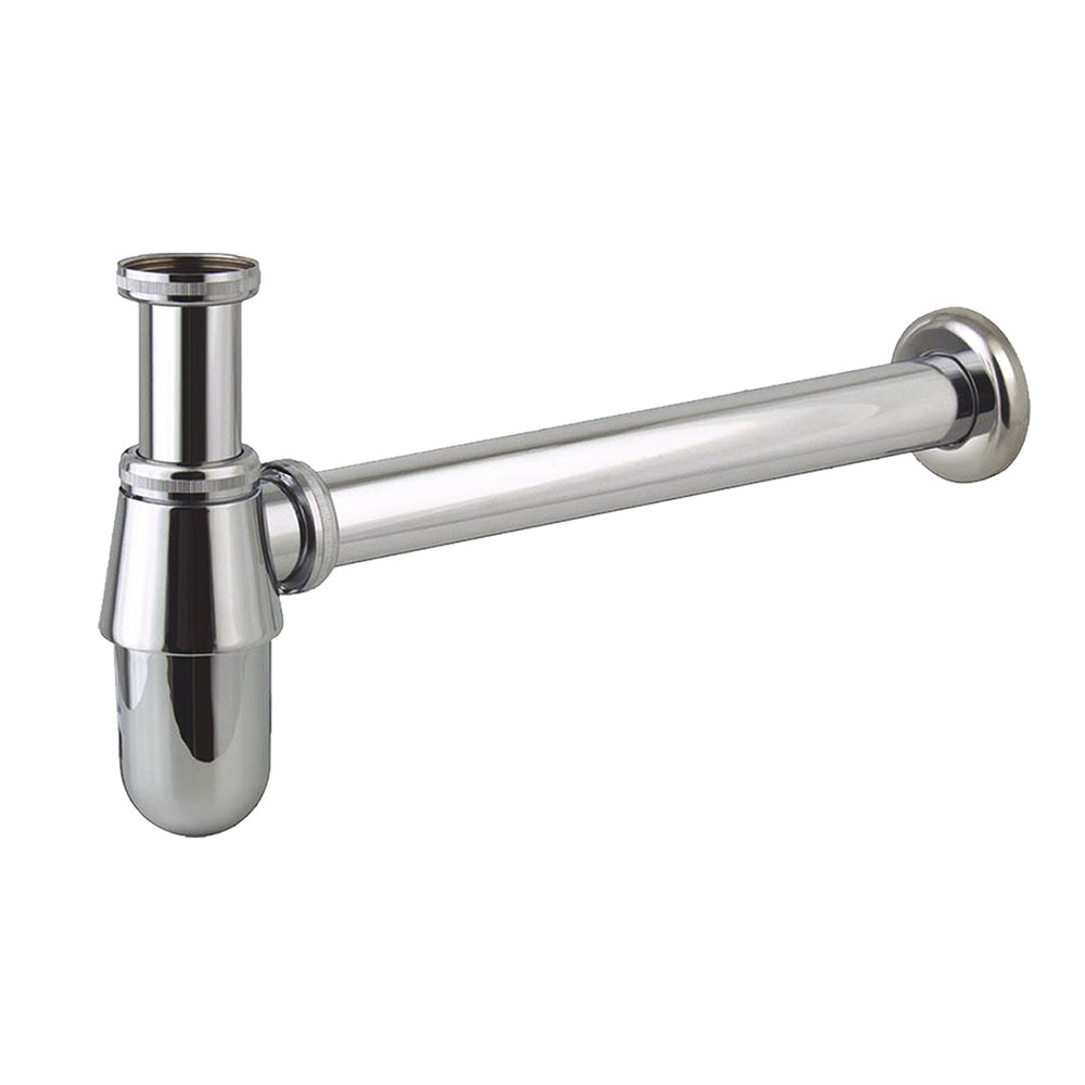 Sifon de Desagüe BOTELLA redondo CROMO brillo - Imagen 2