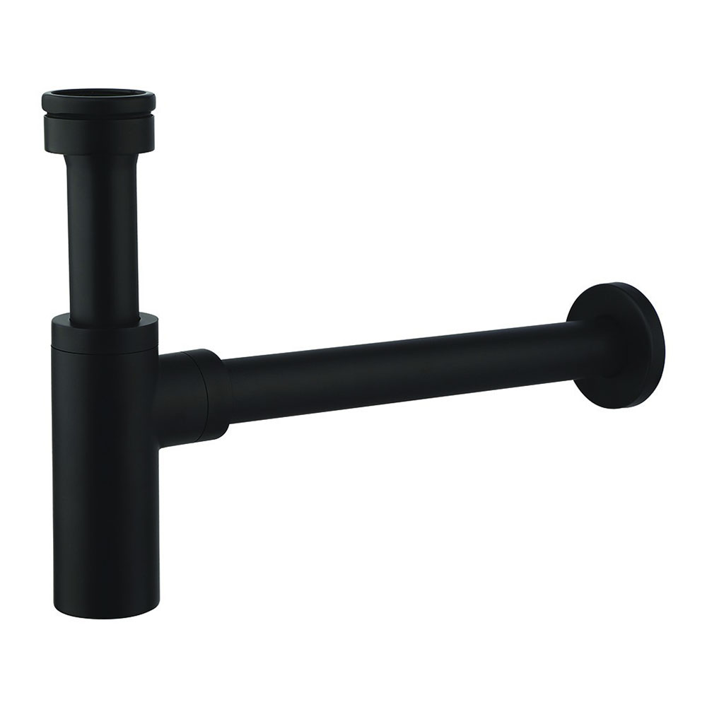 Sifon de Desagüe MINIMAL redondo NEGRO mate - Imagen 2