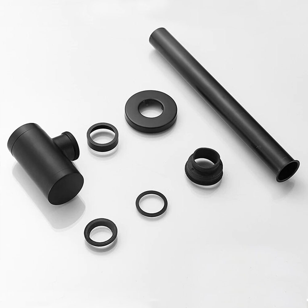 Sifon de Desagüe MINIMAL redondo NEGRO mate - Imagen 3