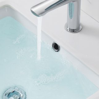 Embellecedor de Rebosadero del Lavabo redondo CROMO brillo fabricado en ABS