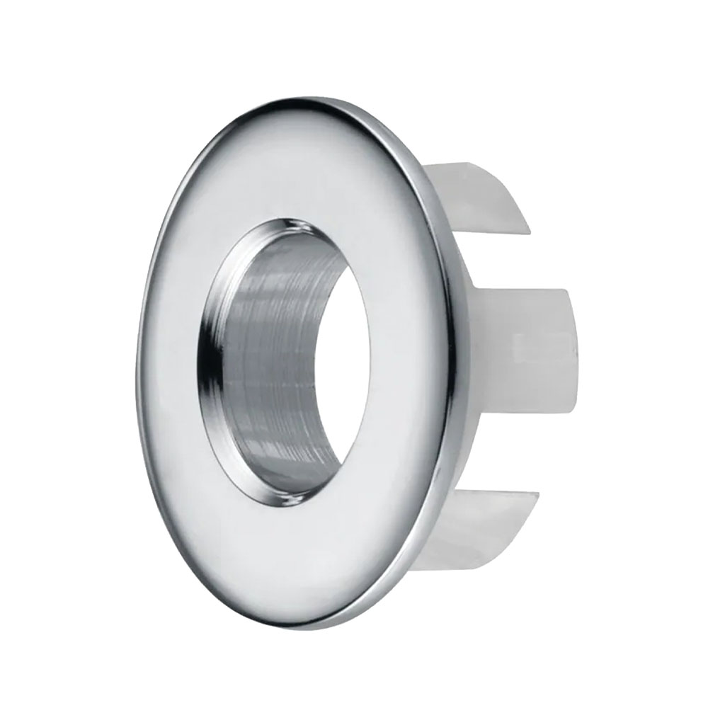 Embellecedor de Rebosadero del Lavabo redondo CROMO brillo fabricado en ABS - Imagen 2