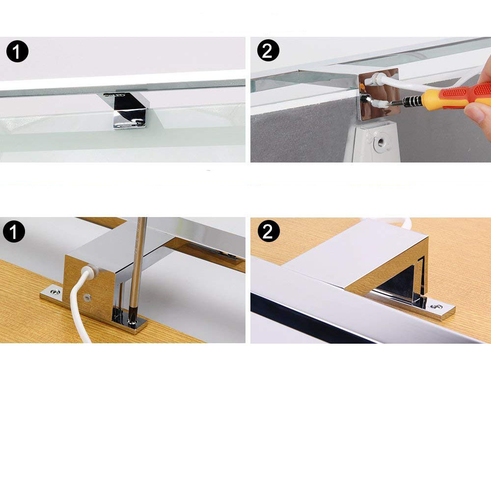 Aplique Led GUERRERO 12W de 45 cm CROMO brillo 6000 K fabricado en aluminio - Imagen 9