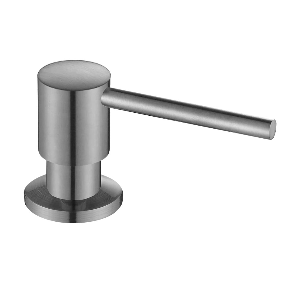 Dosificador de Gel para empotrar en encimera redondo NIQUEL cepillado - Imagen 3