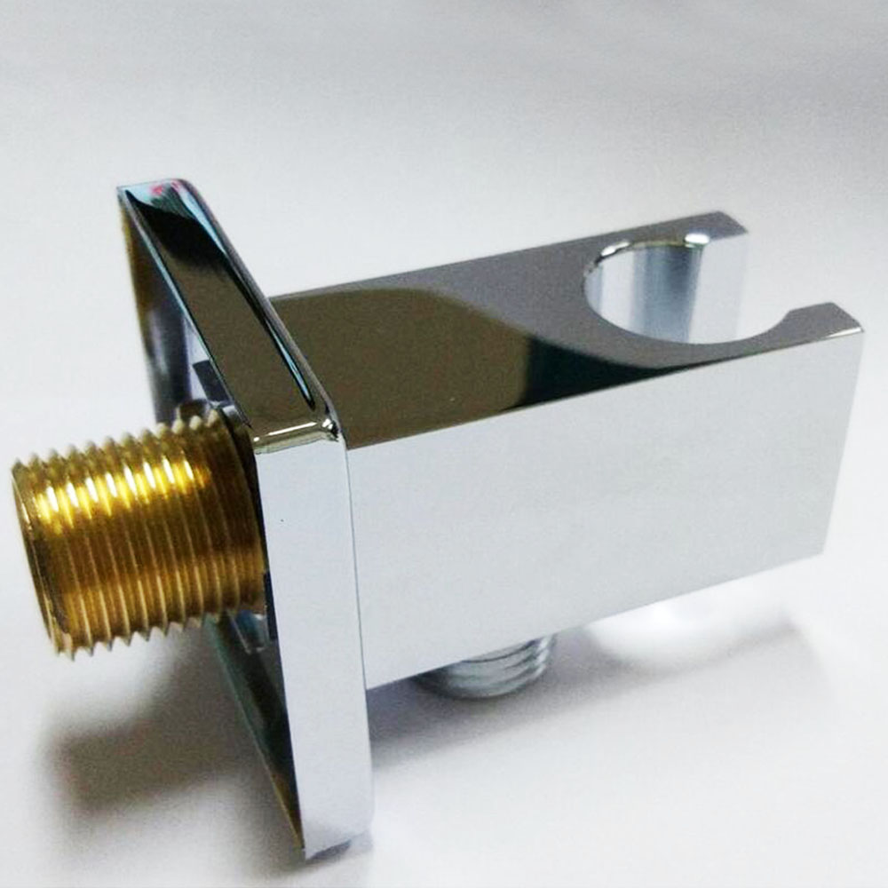 Soporte con toma de agua cuadrado CROMO brillo - Imagen 3