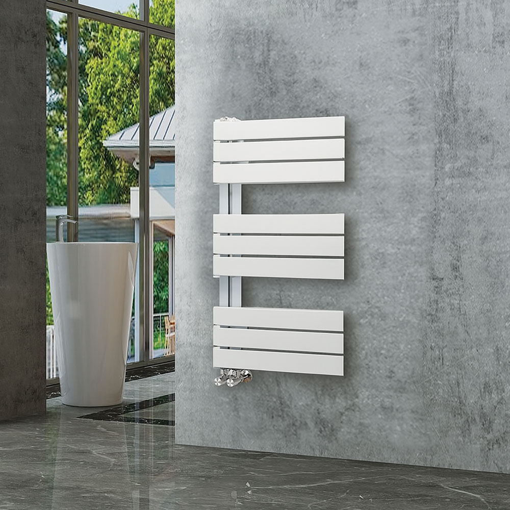 Secatoallas Radiador circuito calefacción de 90 cm x 50 cm ACTIVE BLANCO mate - Imagen 4