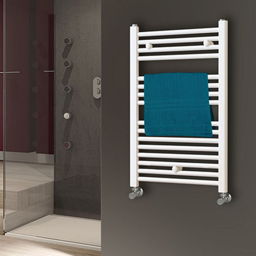 Secatoallas Radiador circuito calefacción de 80 cm x 50 cm BLANCO brillo - Imagen 4