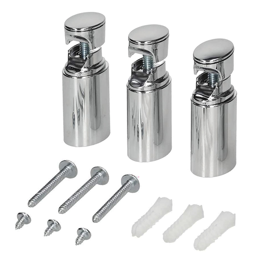 Set Soportes radiador SECATOALLAS CROMO brillo fabricado en ABS - Imagen 2