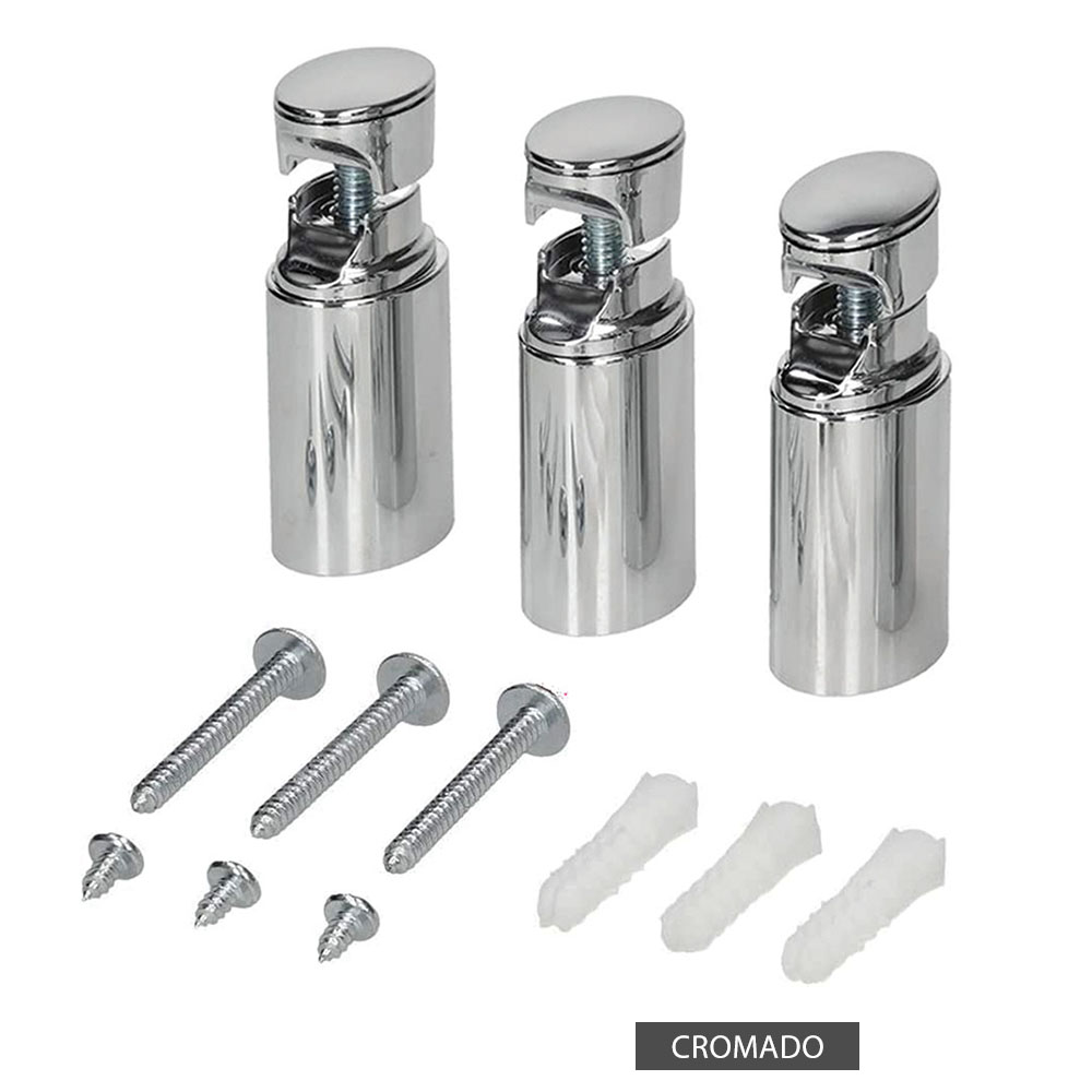 Set Soportes radiador SECATOALLAS CROMO brillo fabricado en ABS - Imagen 7