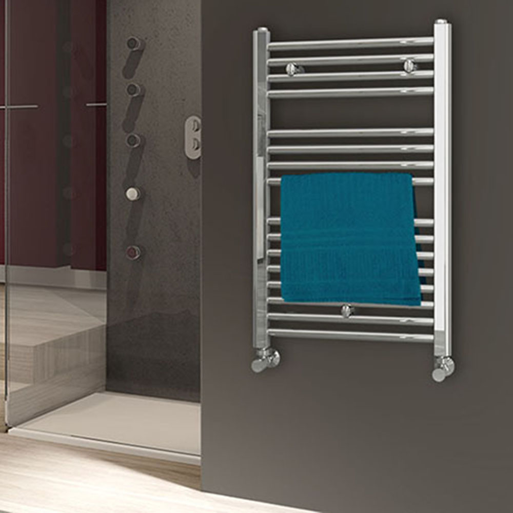 Secatoallas Radiador circuito calefacción de 80 cm x 50 cm CROMO brillo - Imagen 8