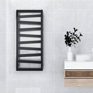 Secatoallas Radiador circuito calefacción SCALA de 120 cm x 47 cm NEGRO mate