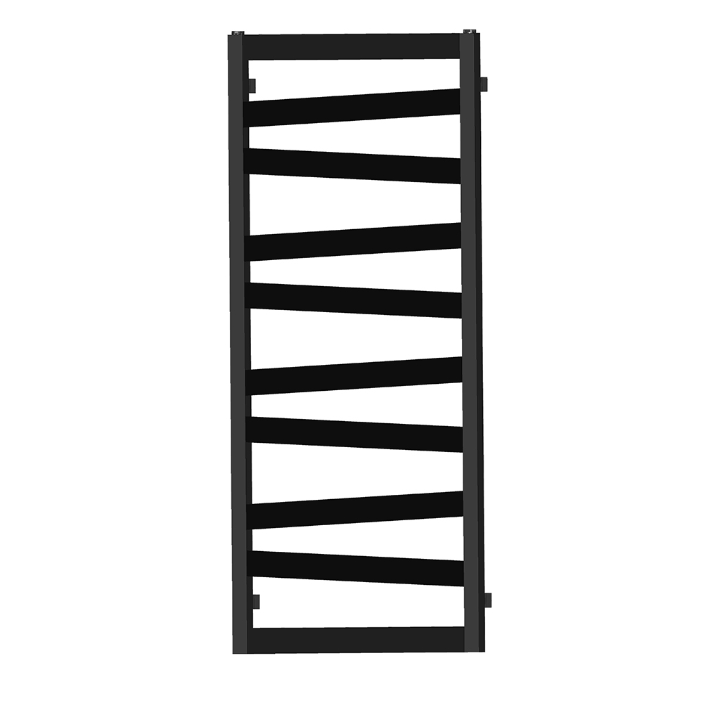 Secatoallas Radiador circuito calefacción SCALA de 120 cm x 47 cm NEGRO mate - Imagen 2