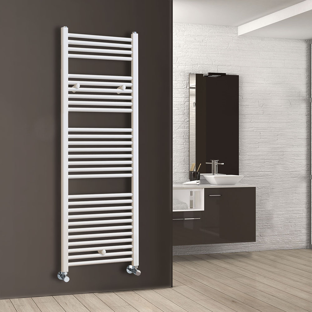 Secatoallas Radiador circuito calefacción de 150 cm x 50 cm BLANCO brillo - Imagen 6