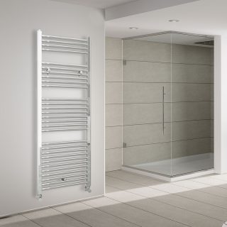 Secatoallas Radiador circuito calefacción de 150 cm x 50 cm CROMO brillo
