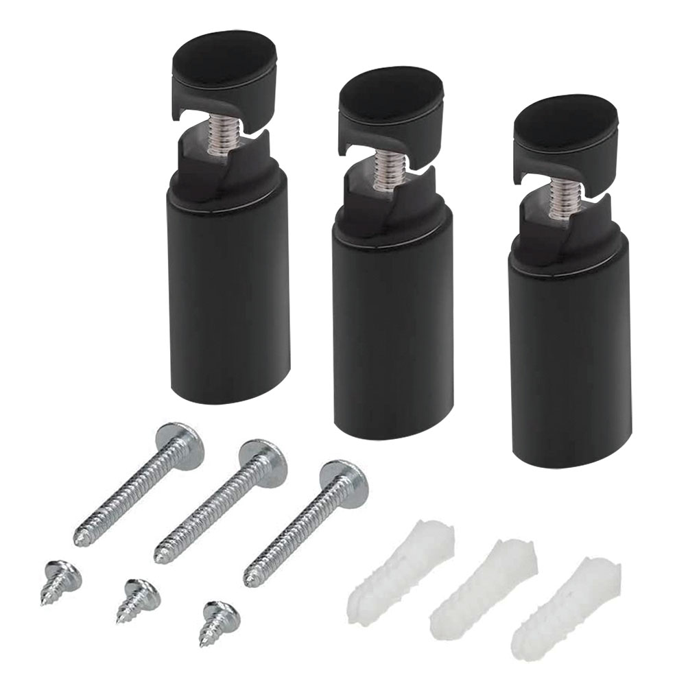 Set Soportes radiador SECATOALLAS NEGRO mate fabricado en ABS - Imagen 2