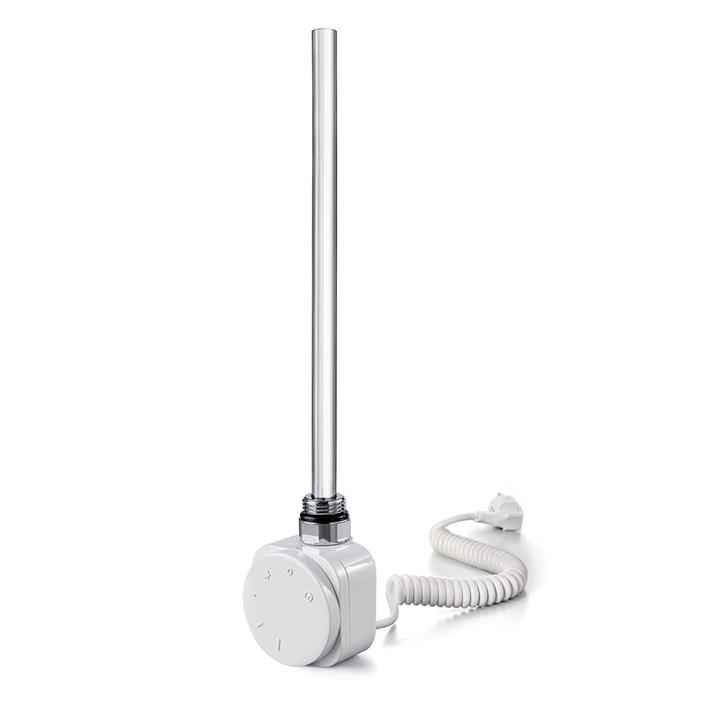 Temostato con resistencia SECATOALLAS redondo de 600W BLANCO mate fabricado en ABS