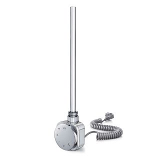 Temostato con resistencia SECATOALLAS redondo de 600W CROMO brillo fabricado en ABS