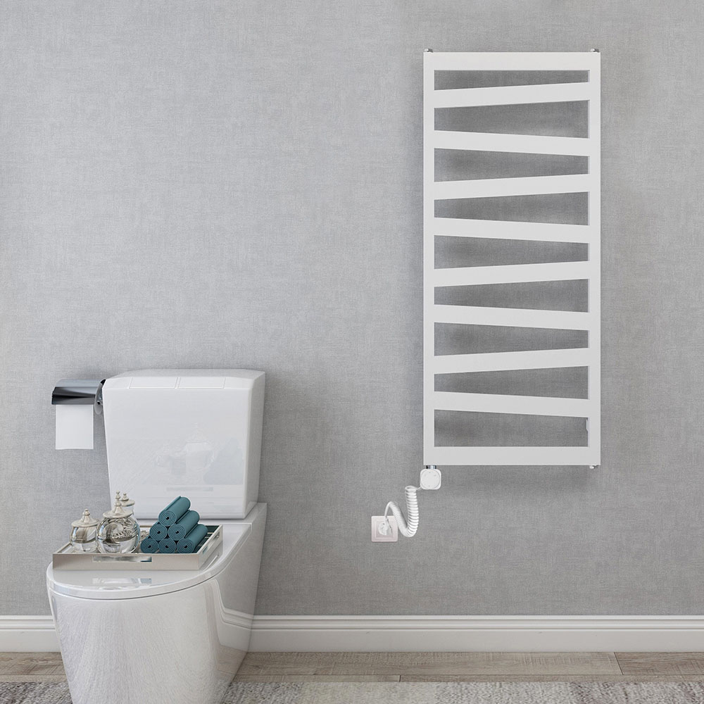 Secatoallas Radiador eléctrico INSIGNIA de 120 cm x 47 cm BLANCO brillo