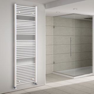 Secatoallas Radiador circuito calefacción de 180 cm x 50 cm BLANCO brillo